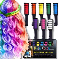 Zmywalna Kreda Do Farbowania Włosów Dla Dzieci 8 Kolorów Zestaw