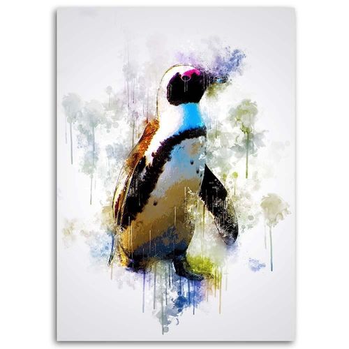 Obraz na płótnie – Canvas, Pingwin w kolorach 70x100 na Arena.pl