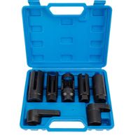 Klucze do Sondy Lambda Zestaw 7szt Nasadki do Czujników O2 Stal Cr-Mo 22mm