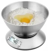 Waga kuchenna elektroniczna cyfrowa z metalową miską miska 5kg lcd
