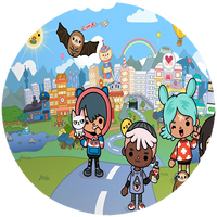 Opłatek na tort Toca Life World