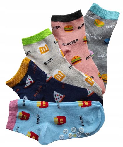 ABS Antypoślizgowe Skarpetki Dziecięce 5-PAR 19-22 na Arena.pl