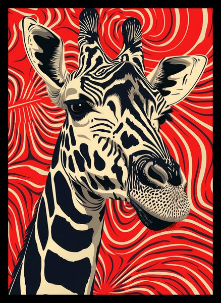 Plakat 25x35cm Wzrok Żyrafy zdjęcie 2