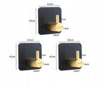 WIESZAK ŁAZIENKOWY komplet METALOWY Elegancki 3szt