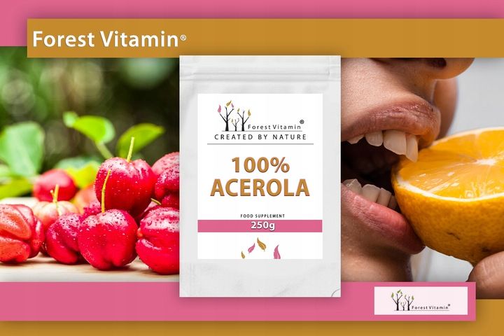 ACEROLA PROSZEK 500g NATURALNA WITAMINA C MOCNA zdjęcie 11