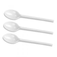 Łyżeczki plastikowe białe, 50 szt.