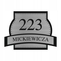 TABLICZKA TABLICA GRAWEROWANA ADRESOWA laminat grawer numer domu