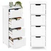 Szafka komoda biała z szufladami do salonu sypialni łazienki boho duża