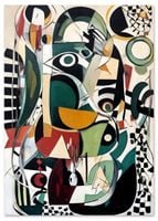Plakat cyfrowy do wydruku abstrakcja abstrkcje