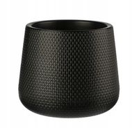 DONICZKA DONICA NA KWIATY PODSTAWKA CZARNA 17cm