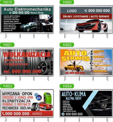 BANER REKLAMOWY 130x80cm dużo wzorów ŁAZIENKI PŁYTKI ZABUDOWY GŁADZIE na Arena.pl