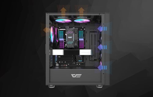 Obudowa komputerowa Darkflash DK210 (czarny) na Arena.pl