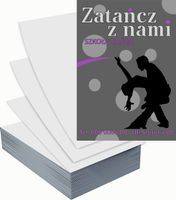 Ulotki A6 reklamowe firmowe 100 szt projekt w cenie NAUKA TAŃCA różne wzory