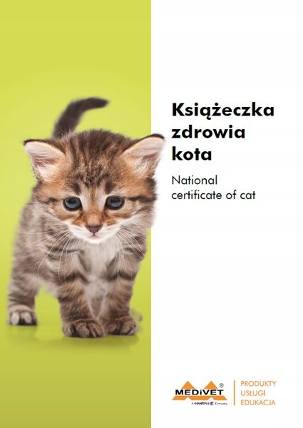 Książeczka zdrowia kota międzynarodowa zdjęcie 1