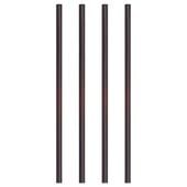 Słomki do shake 22cm śr.7 czarne 500szt Papstar