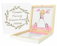 PREZENT PUDEŁKO NA PIENIĄDZE PIERWSZA KOMUNIA ŚWIĘTA DLA DZIECKA PAMIĄTKA