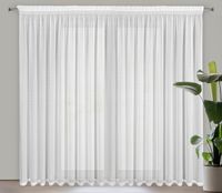 Firana gotowa na taśmie VANESA 350x270 Eurofirany biały