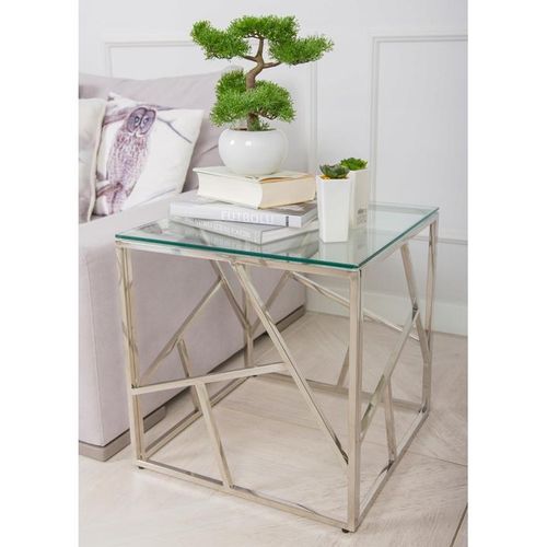 STOLIK KAWOWY LASIMA SILVER 55 CM na Arena.pl