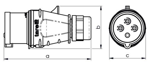 wtyka izolacyjna przenośna 16a 400v 3p+z ip44 - ex-twt-104 na Arena.pl