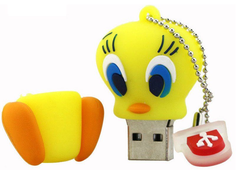 PENDRIVE USB SZYBKI FLASH DRIVE ULTRA PAMIĘĆ ZAWIESZKA PREZENT TWEETY 64GB zdjęcie 3