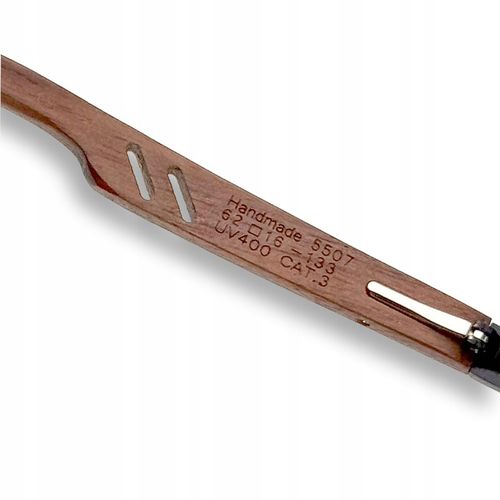 OKULARY PRZECIWSŁONECZNE męskie POLARYZACYJNE drewniane NERDY UV400 + na Arena.pl