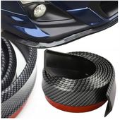 DOKŁADKA ZDERZAKA UNIWERSALNA GUMOWA 2,5m SPOILER UNIWERSALNY CARBON