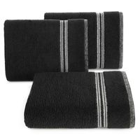 Ręcznik bawełniany frotte z bordiurą FILON11 50X90 czarny
