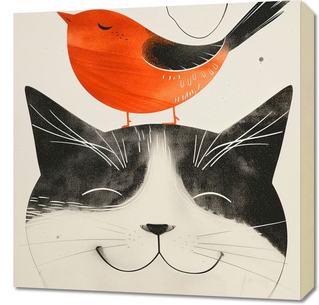 Obraz 60x60cm Pyzaty Przyjaciel zdjęcie 1