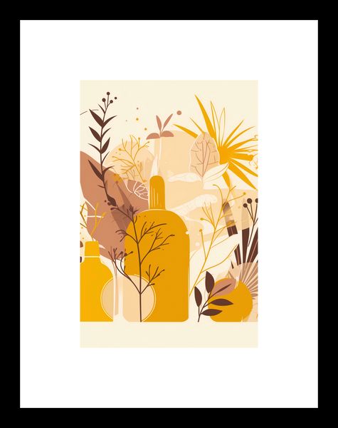Plakat 20x30cm Złote Rośliny zdjęcie 3