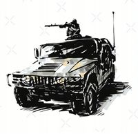 22 0051 Naklejka Wlepa Wojsko Pojazd Hummer Sily Specjalne Delta Force GROM