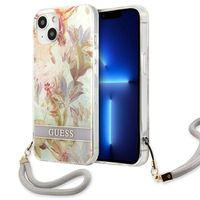 Guess GUHCP13SHFLSU iPhone 13 mini 5,4" fioletowy/purple hardcase Flower