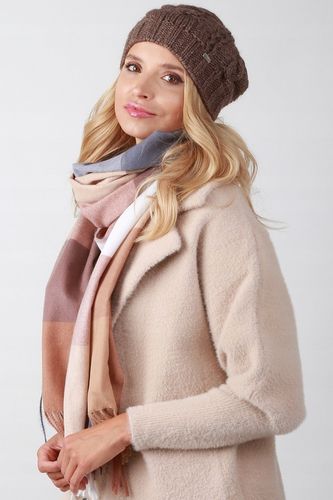 Brązowa czapka damska smerfetka - A4 na Arena.pl