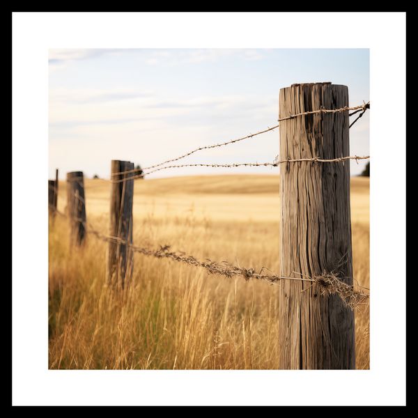 Plakat 40x40cm Płot na Polu zdjęcie 3