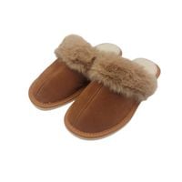 ocieplane kapcie damskie r.40 z futerkiem klasyczne  kd-09-br-40