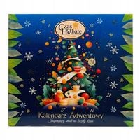 Herbaciany KALENDARZ ADWENTOWY DUŻY herbata liściasta 24 saszetek prezent