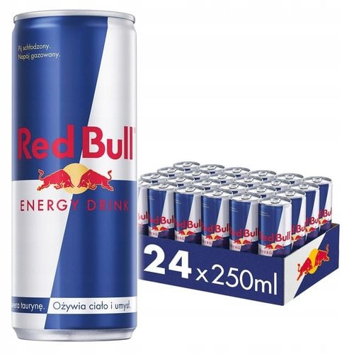 RED BULL Napój Energetyczny Energy Drink 24x250ml ZESTAW na Arena.pl