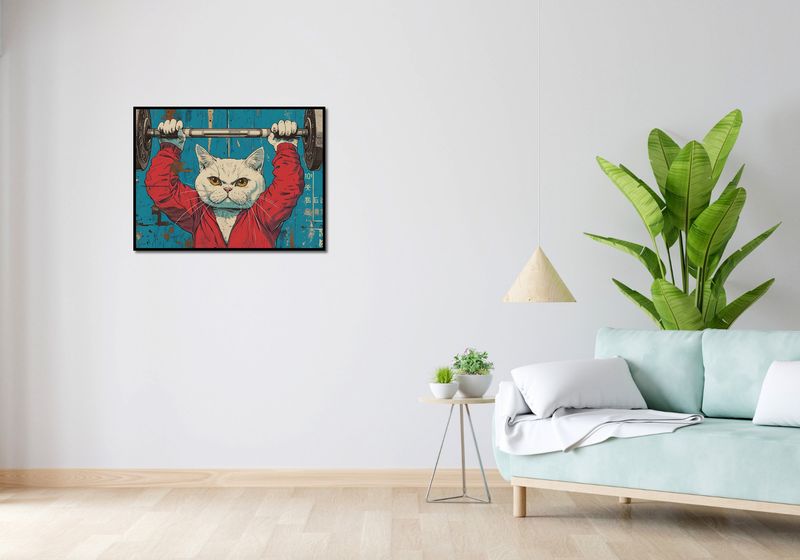 Plakat 80x60cm Mistrz Ciężarów zdjęcie 4