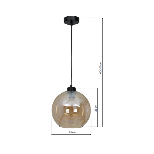 Lampa wisząca SOFIA AMBER 1xE27 na Arena.pl