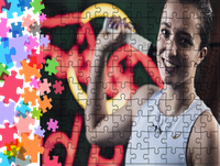 Puzzle tradycyjne Iga Świątek - dla fana