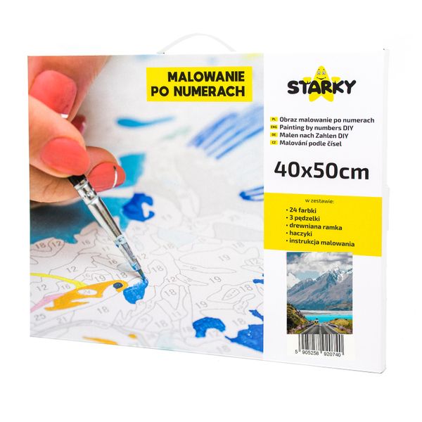 Zestaw do malowania po numerach - droga w górach zdjęcie 6