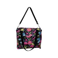 Torbo Plecak Damski 3w1 z motywem kwiatów i kolibrów