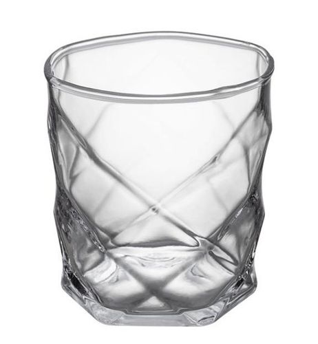 Komplet zestaw 6 szklanek do napojów wody drinków 330 ml geometryczny wzór na Arena.pl