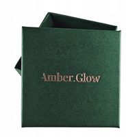 KOLCZYKI SREBRNE z Bursztynem DELIKATNE Wiszące Sztyft SREBRO 925 PREZENT