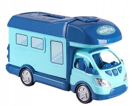 Kamper marzeń AUTO dla LALEK otwierany domek ZESTAW LEKARZ DOKTOR DENTYSTA na Arena.pl