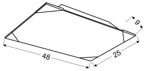 Aston plafon 25x48 2x60W E27 na Arena.pl