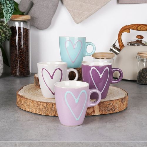 Kubki ceramiczne 210 ml 4 szt. na Arena.pl