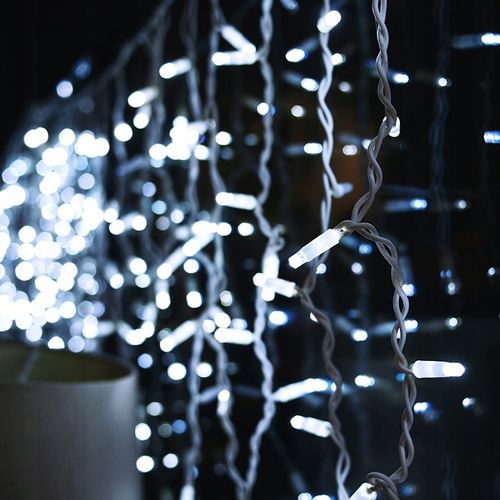 LAMPKI SOPLE 500 LED KURTYNA 13,2M ZEWNĘTRZNE WEWNĘTRZNE zimny biały na Arena.pl
