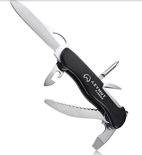 Scyzoryk AZYMUT Karkon, 9 narzędzi + kabura na Arena.pl