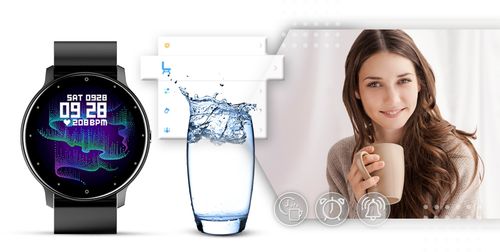 smartwatch giewont czarny gw120-2 pro na Arena.pl
