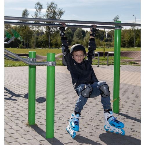 REGULOWANE ŁYŻWOROLKI WROTKI ŁYŻWY DLA DZIECI 4W1 ENERO 30-33 NIEBIESKIE na Arena.pl